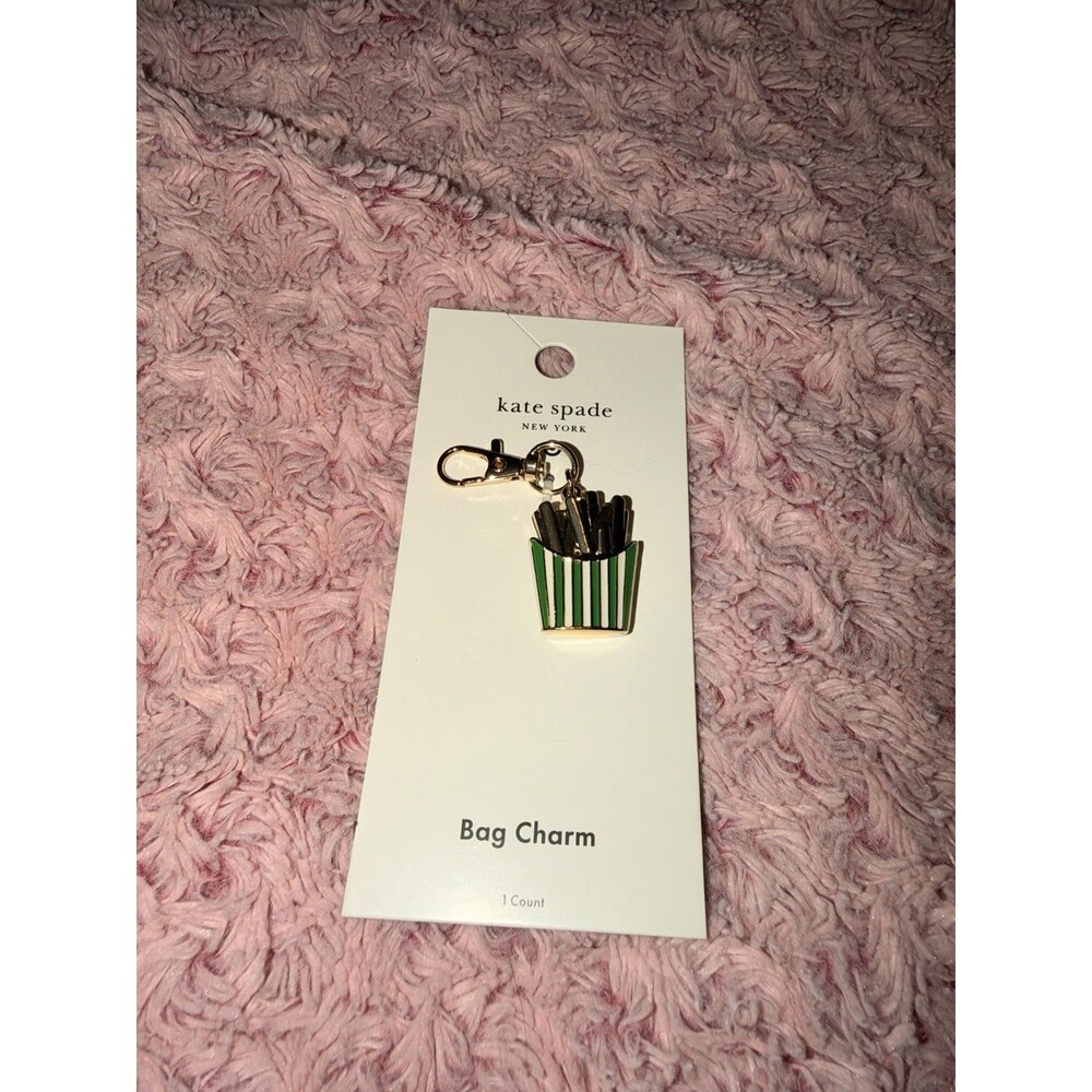 NWT French Fries Bag Charm Fob Kate Spade new york x Target Fun Food Clip